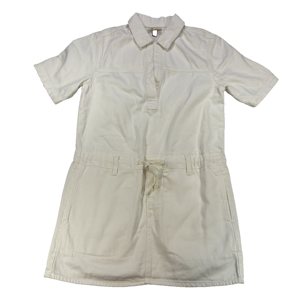 Universal Thread Y2K 90's Women's Sm White Denim Mini Dress Festival Streetwear